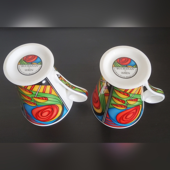 Vintage Fine Bone China Cups by Wren England, set of 2 - Picture 7 of 7